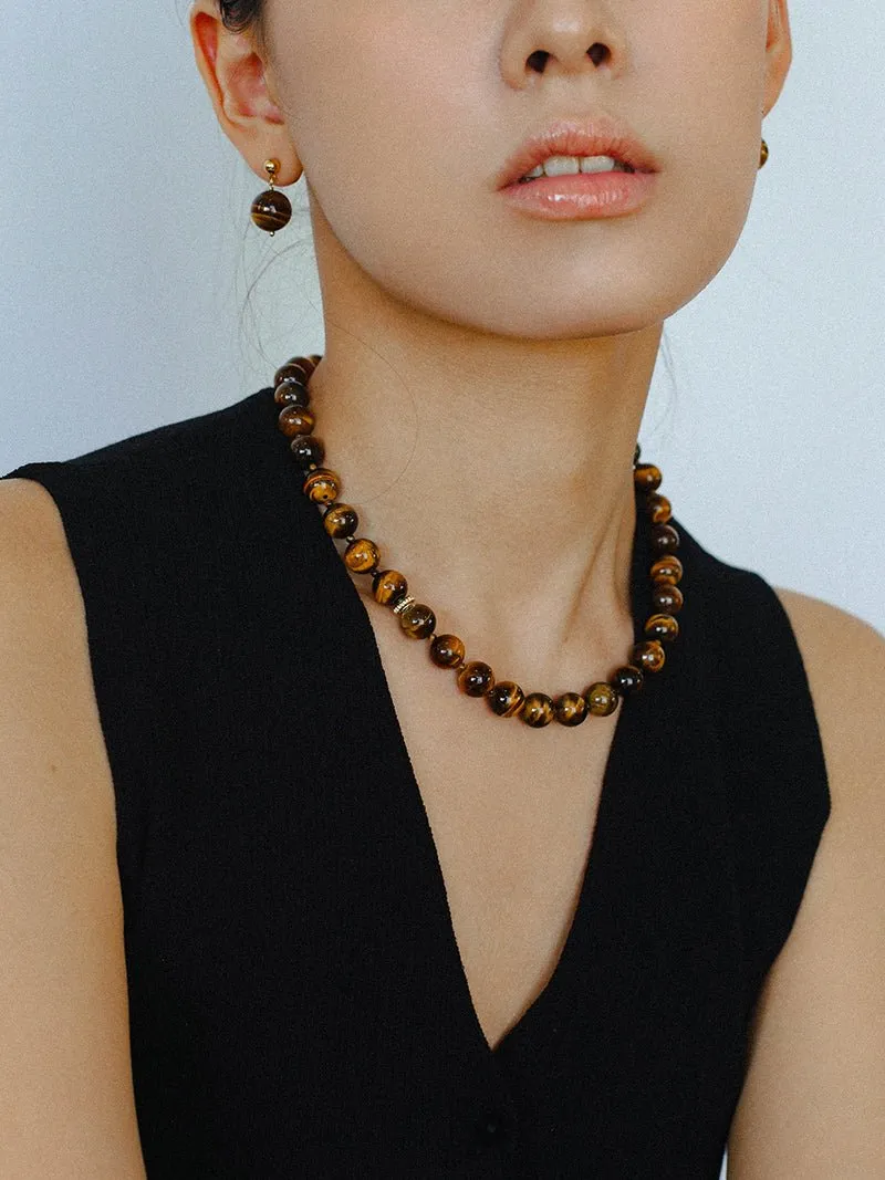10mm Tiger's Eye Stone Beaded Bracelets