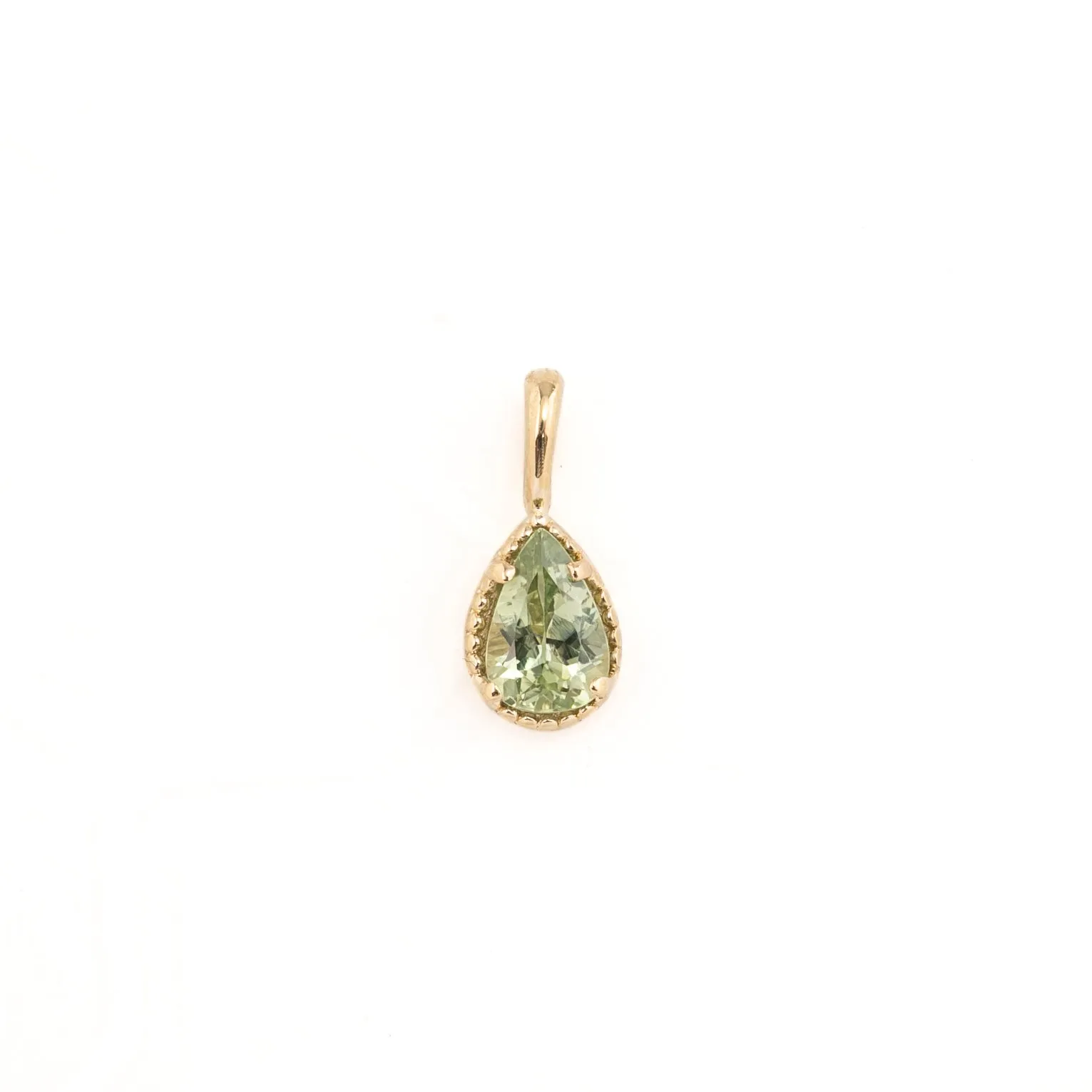 Sapphire Dahlia Pear Charm