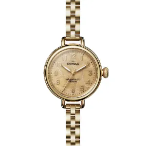 Shinola Petoskey Birdy 34mm Gold PVD