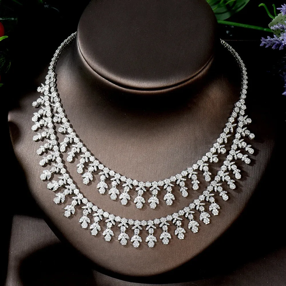 Shiny Zircon Bridal Jewelry Set