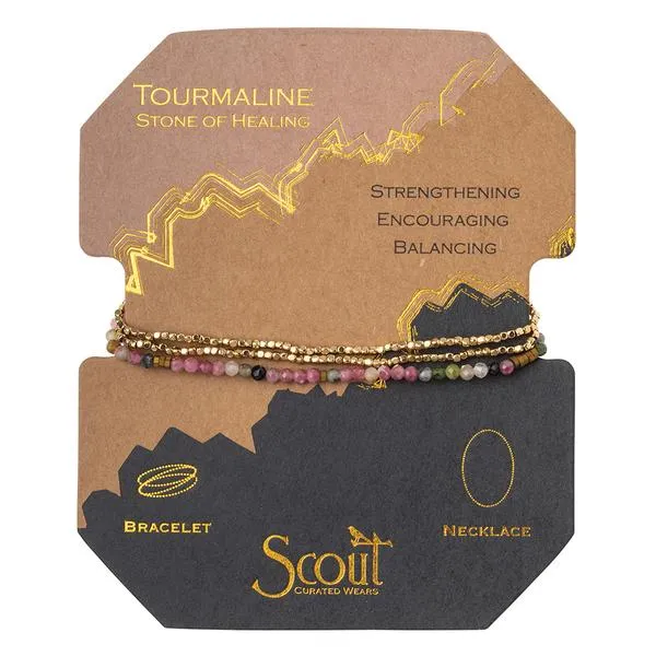 Tourmaline Gold Delicate Wrap